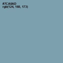 #7CA0AD - Gumbo Color Image