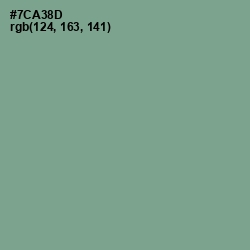 #7CA38D - Bay Leaf Color Image