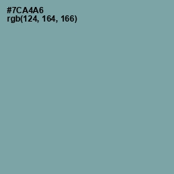 #7CA4A6 - Gumbo Color Image
