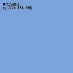 #7CA4DB - Cornflower Blue Color Image