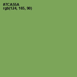 #7CA55A - Asparagus Color Image