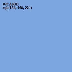 #7CA6DD - Cornflower Blue Color Image