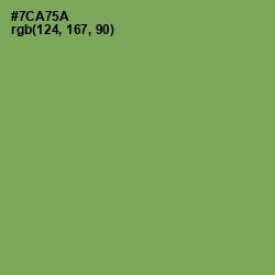 #7CA75A - Asparagus Color Image