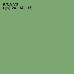 #7CA773 - Fern Color Image