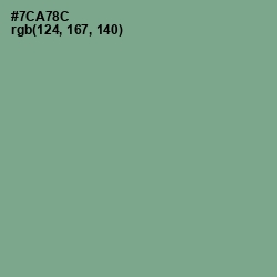 #7CA78C - Bay Leaf Color Image