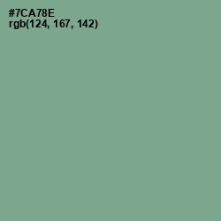 #7CA78E - Bay Leaf Color Image
