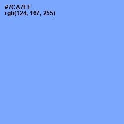 #7CA7FF - Cornflower Blue Color Image