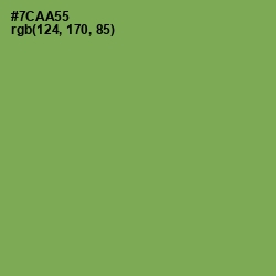 #7CAA55 - Asparagus Color Image