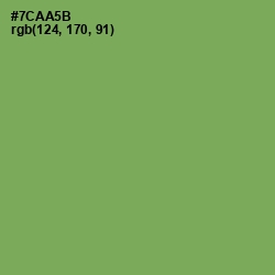 #7CAA5B - Asparagus Color Image