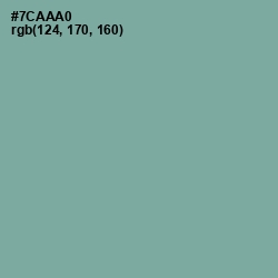 #7CAAA0 - Gumbo Color Image