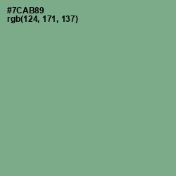 #7CAB89 - Bay Leaf Color Image