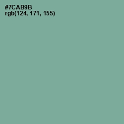 #7CAB9B - Sea Nymph Color Image