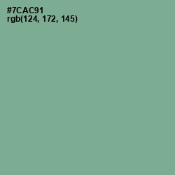 #7CAC91 - Sea Nymph Color Image