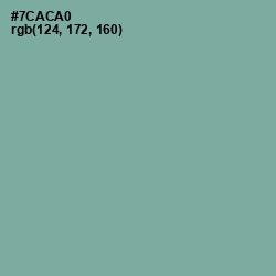 #7CACA0 - Gumbo Color Image