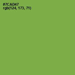 #7CAD47 - Asparagus Color Image