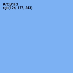 #7CB1F3 - Cornflower Blue Color Image