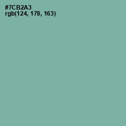 #7CB2A3 - Acapulco Color Image