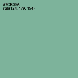 #7CB39A - Bay Leaf Color Image