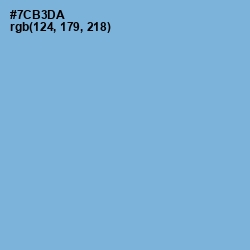 #7CB3DA - Cornflower Blue Color Image