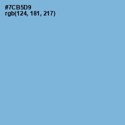 #7CB5D9 - Cornflower Blue Color Image
