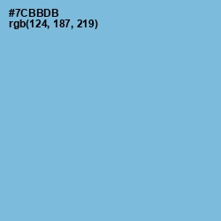 #7CBBDB - Cornflower Blue Color Image