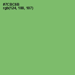 #7CBC6B - Fern Color Image