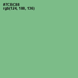 #7CBC88 - Bay Leaf Color Image