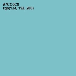 #7CC0C8 - Downy Color Image