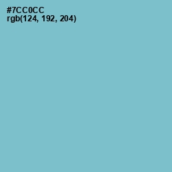 #7CC0CC - Downy Color Image