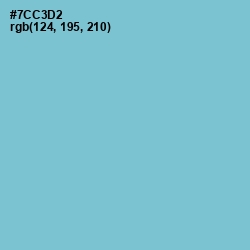 #7CC3D2 - Downy Color Image