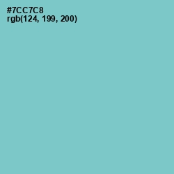 #7CC7C8 - Downy Color Image