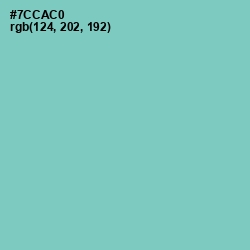 #7CCAC0 - Downy Color Image