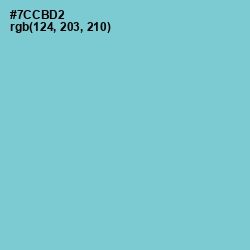 #7CCBD2 - Bermuda Color Image
