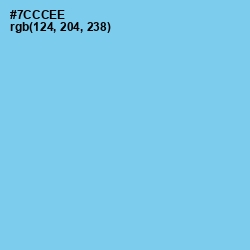 #7CCCEE - Malibu Color Image