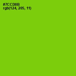 #7CCD0B - Chartreuse Color Image