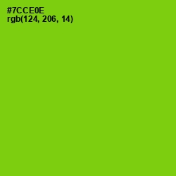 #7CCE0E - Chartreuse Color Image