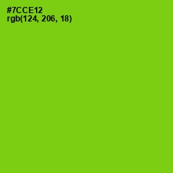 #7CCE12 - Chartreuse Color Image