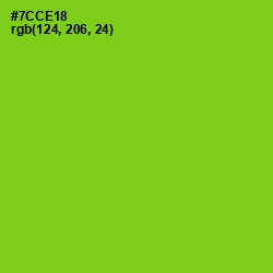 #7CCE18 - Chartreuse Color Image