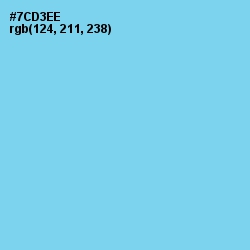 #7CD3EE - Sky Blue Color Image