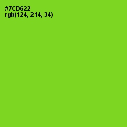 #7CD622 - Chartreuse Color Image