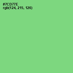 #7CD77E - Pastel Green Color Image