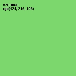 #7CD86C - Pastel Green Color Image