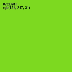 #7CD91F - Chartreuse Color Image