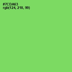 #7CDA63 - Pastel Green Color Image