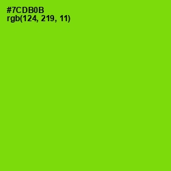 #7CDB0B - Chartreuse Color Image