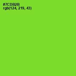 #7CDB2B - Chartreuse Color Image