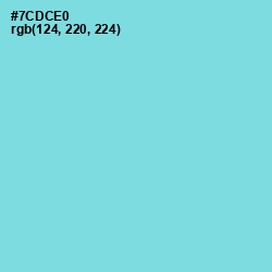 #7CDCE0 - Aquamarine Blue Color Image