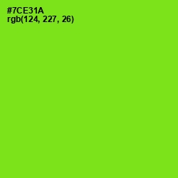 #7CE31A - Chartreuse Color Image