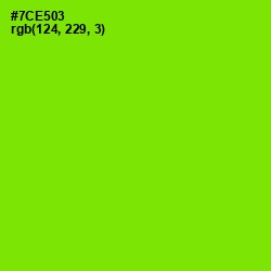 #7CE503 - Chartreuse Color Image