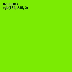 #7CEB03 - Chartreuse Color Image